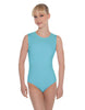Solid Lycra Sleeveless Open Back Leotard