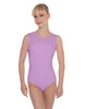 Solid Lycra Sleeveless Open Back Leotard
