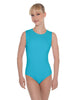 Solid Lycra Sleeveless Open Back Leotard