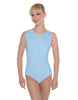Solid Lycra Sleeveless Open Back Leotard