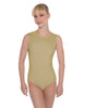 Solid Lycra Sleeveless Open Back Leotard