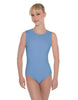 Solid Lycra Sleeveless Open Back Leotard