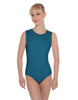 Solid Lycra Sleeveless Open Back Leotard