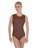 Solid Lycra Sleeveless Open Back Leotard