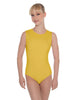 Solid Lycra Sleeveless Open Back Leotard