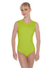 Solid Lycra Sleeveless Open Back Leotard