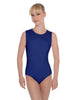 Solid Lycra Sleeveless Open Back Leotard