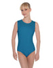 Solid Lycra Sleeveless Open Back Leotard