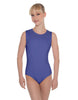 Solid Lycra Sleeveless Open Back Leotard