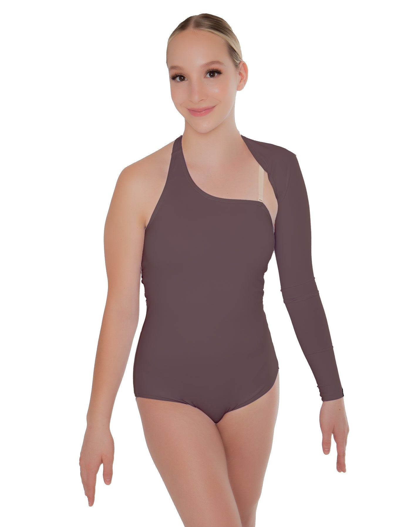 Solid Lycra One Sleeve Leotard