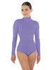 Solid Lycra TNeck LS Leotard Triangle Back