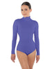Solid Lycra TNeck LS Leotard Triangle Back