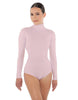 Solid Lycra TNeck LS Leotard Triangle Back