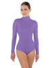 Solid Lycra TNeck LS Leotard Triangle Back
