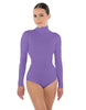 Solid Lycra TNeck LS Leotard Triangle Back