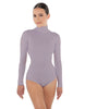 Solid Lycra TNeck LS Leotard Triangle Back