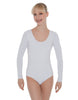 Solid Lycra LS Open Back Leotard
