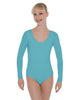 Solid Lycra LS Open Back Leotard