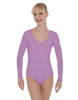 Solid Lycra LS Open Back Leotard
