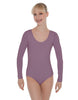 Solid Lycra LS Open Back Leotard