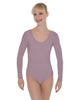 Solid Lycra LS Open Back Leotard