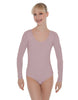 Solid Lycra LS Open Back Leotard