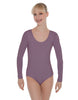Solid Lycra LS Open Back Leotard