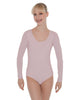 Solid Lycra LS Open Back Leotard