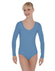 Solid Lycra LS Open Back Leotard