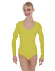 Solid Lycra LS Open Back Leotard