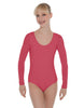 Solid Lycra LS Open Back Leotard
