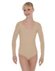 Solid Lycra LS Open Back Leotard