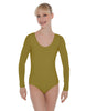 Solid Lycra LS Open Back Leotard