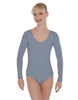 Solid Lycra LS Open Back Leotard