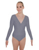 Solid Lycra LS Crossover Leotard