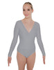 Solid Lycra LS Crossover Leotard