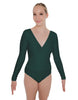 Solid Lycra LS Crossover Leotard