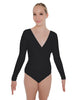 Solid Lycra LS Crossover Leotard