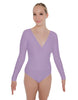 Solid Lycra LS Crossover Leotard
