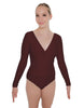 Solid Lycra LS Crossover Leotard