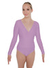 Solid Lycra LS Crossover Leotard