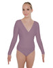 Solid Lycra LS Crossover Leotard
