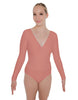 Solid Lycra LS Crossover Leotard