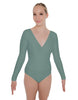 Solid Lycra LS Crossover Leotard