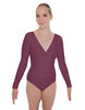 Solid Lycra LS Crossover Leotard