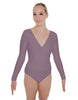 Solid Lycra LS Crossover Leotard