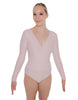 Solid Lycra LS Crossover Leotard