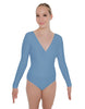 Solid Lycra LS Crossover Leotard