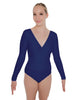 Solid Lycra LS Crossover Leotard