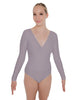 Solid Lycra LS Crossover Leotard